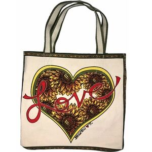 Brighton Tom Clancy Sunflower “Something Wonderful Is About To Happen” Tote bag